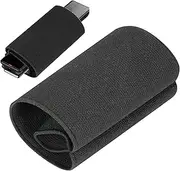 Convenient to Carry Microphone Sleeve - Universally Mic Shield, Stretchable Handheld Microphone Sleeve | Portables Black Lightweight Cover for Recorders, Writers, Speakers, Businessmen & Vocalists