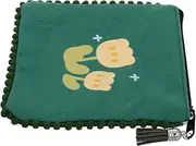 [DEARMAMY] Pu Wallet for Girls Small Zippered Pouch for Canvas Mini Wallet Cute Purse Tassel Portable Change Purse Lady's Accessory Green