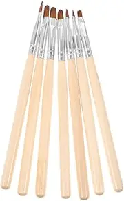 FOMIYES Pen 7-piece Nail Art Brush Set Soft Bristle Nail Polish Remover Portable