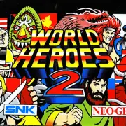SNK Neo Geo World Heroes 2 Arcade Game Machine Marquee Header Panel NOS ORIGINAL