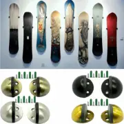 Snowboard Vertical Wall Mount, Storage, and Display Brackets 4 Colors