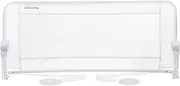 Dreambaby Maggie Toddler Bed Rail Guard - Foldable & Portable Bed Rails Safety Barrier - Suitable for Recessed and Flat Bed Bases Up to King Size Mattress - 110cm Wide x 50cm Tall - White