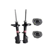 2x Rear KYB Shock Absorbers + Strut Mount Kit for Toyota Corolla AE112R 98-01