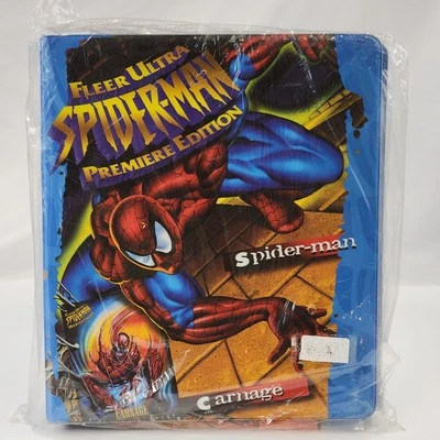 1995 Fleer Ultra Spider-Man Premiere Edition Card Binder W Poster & Card Pages