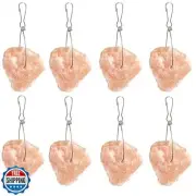 PINVNBY Rabbit Himalayan Salt Lick Block,Small Animals Chew Toys Rabbits Pink