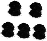 [SAFIGLE] 5 Pairs Fluffy Furry Wrist Cuff Warmers for Women Girls Handwarmers Warm Gloves Winter