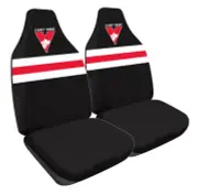 84017 SYDNEY SWANS AFL LOGO SET OF 2 FRONT CAR SEAT COVERS SIZE 60