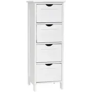 4 Drawer Multipurpose Bathroom Cabinet Storage Stand