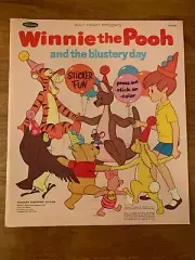 1964 WINNIE THE POOH AND THE BLUSTERY DAY PRESS OUT STICKER BOOK WHITMAN PUB.