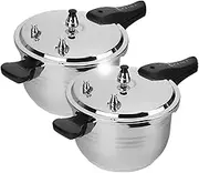 2X 4L Commercial Grade Stainless Steel Pressure Cooker - Benchtop Cooking - StainlessSteelPressureCooker4LX2 - AU DEPOT