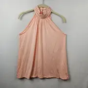 INC International Concepts Top Woman’s Size Small Peach Sleeveless Halter NWT