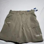 Huk NXTLVL 7” Shorts Men Small Overland Trek Performance Fishing $60 MSRP New