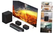 5.1 Virtual Surround Sound Bar, 320W Home Theater Surround System with