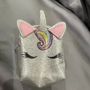 Claire's Girl's Unicorn Glitter Mini Backpack Coin Purse Keyring