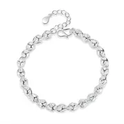 2PCS Ladies Fashion Copper Bracelet Round Retro Jewelry Bracelet