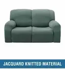 2 seat - SageGreen Recliner covers thick fabric jacquard couch lounge Renew