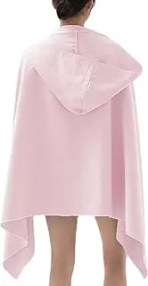 Hooded Beach Towel, 31.5 x 62.9 Inch Quick Dry Soft Gym Towel, Microfiber Absorbent Towel for Travel, Swimming, Pool, Beach, Yoga
