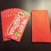 New Hallmark Set of 12 Red Merry Christmas Holiday Gift Card Greeting Cards