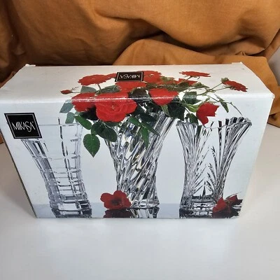 Mikasa Triad Bud Flower Vases Set of 3 QQ016/812 Accent Box Wear READ