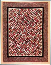 APPLE BARS --- STRIP & APPLIQUE VINTAGE QUILT PATTERN