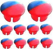 10Pcs Faucet Index Buttons, Hot/Cold Signs Switch Labels Faucet Replacement Part Temperature Indicator Hot/Cold Buttons for Kitchen Bathroom Index