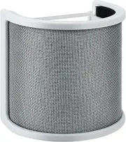 SPEATLE Mic Pop Filter White Microphone Windscreen Compatible with HyperX QuadCast S White