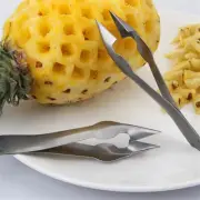 Seed Salad Tool Fruit Clip Cutter Stainless Steel Corer Slicer Pineapple Peel:PW