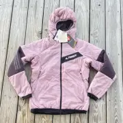 Adidas Women’s Terrex Techrock Stretch Primaloft Jacket Magic Mauve Large $280