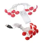 Mushroom String Lights Garden Landscape Light String Outdoor Decorative Lights