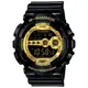 【CASIO】卡西歐G-SHOCK黑金 防水200米 耐衝撞 GD-100GB-1 宏崑時計 台灣公司貨保固一年