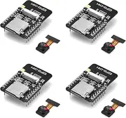 4X ESP32-CAM-MB USB ESP32 Serial to WiFi ESP32 CAM Development Board CH340G 5V Bluetooth+OV2640 Camera+2.4G Antenna IPX