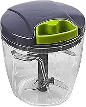 AIMALL Manual Garlic Chopper 600ML/1000ML Pull Cord Food Processor with Stainless Steel Blades, Handheld Mincer for Onion, Pepper, Herbs, Nuts, Vegetables