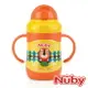 Nuby 不銹鋼真空學習杯(粗吸管)220ml-獅【悅兒園婦幼生活館】