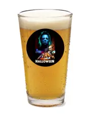 Halloween - The Movie - 16oz Pint Beer Glass Pub Seltzer Cocktail Barware Tea 24