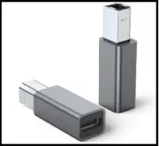 USB C Female to Printer Male Adapter 2-Pack USB Type C to USB B Convert Conn...