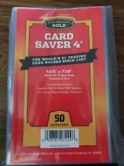 50 New Cardboard Gold Card Saver 4 Semi Rigid For PSA BGS Grading Submissions