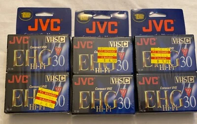 2 PACK JVC EHG HI-FI Compact Camcorder Tape TC-30 SP 30 EP 90 Minutes ~ 3 Packs