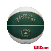 在飛比找PChome24h購物優惠-WILSON NBA 城市系列 賽爾提克 橡膠 籃球 7號