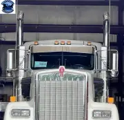 ROLLIN LOW KENWORTH 9" X 6" BOWTIE VISOR FITS-AERO CAB MODELS #2022