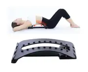 Back Massager Magic Stretcher Fitness Lumbar Waist Spine Pain Relief Support