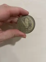 Yes No Decision Maker Coin - Fortune Telling Good Luck Coin