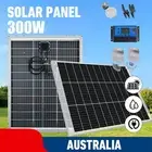300W Bifacial Solar Panel Kit 12V Mono RV Caravan Camping Home Battery Charging