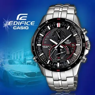 【金台鐘錶】CASIO卡西歐EDIFICE 太陽能 賽車錶 防水100米 世界時間 EQS-A500DB-1A