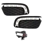 Pair LED DRL Daytime Running Fog Light Lamp For Benz Smart Fortwo 2008-2011 C (for: Smart)