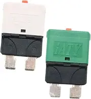 Generic 2pcs Manually Reset Circuit Breaker Fuse Tap Car Circuit Boards Auto Car Battery Disconnect Fuse Holder Cars Marine Fuse Panel Reset Fuse for Fuse Breaker Power Inverter Plastic