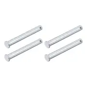 Clevis Pins (10mmx80mm) 4Pcs, Single Hole Flat Head Carbon Steel Fastener Pin
