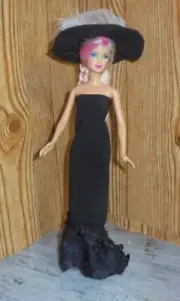 Barbie Loves this Black Ensemble, great for a Party, sliming and flattering