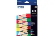 Epson 812 Ink Cartridge Value Pack Black Cyan Magenta Yellow