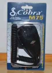 COBRA HG-M75 4 PIN DYNAMIC CB HAM RADIO POWER HAND MICROPHONE