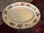 WEDGWOOD -CHINESE FLOWERS Platter 14 in, mint, WILLIAMSBURG COLLECTION
